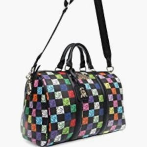 Steve Madden Faux Leather Poly-c Duffel & Zip Around Wallet